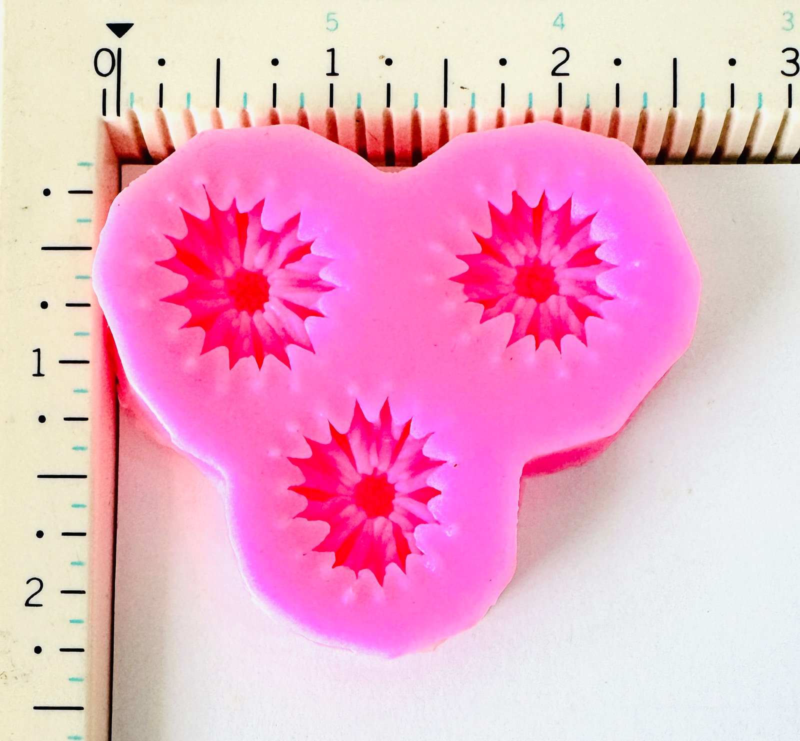 Triple Starburst Flower Silicone Mould