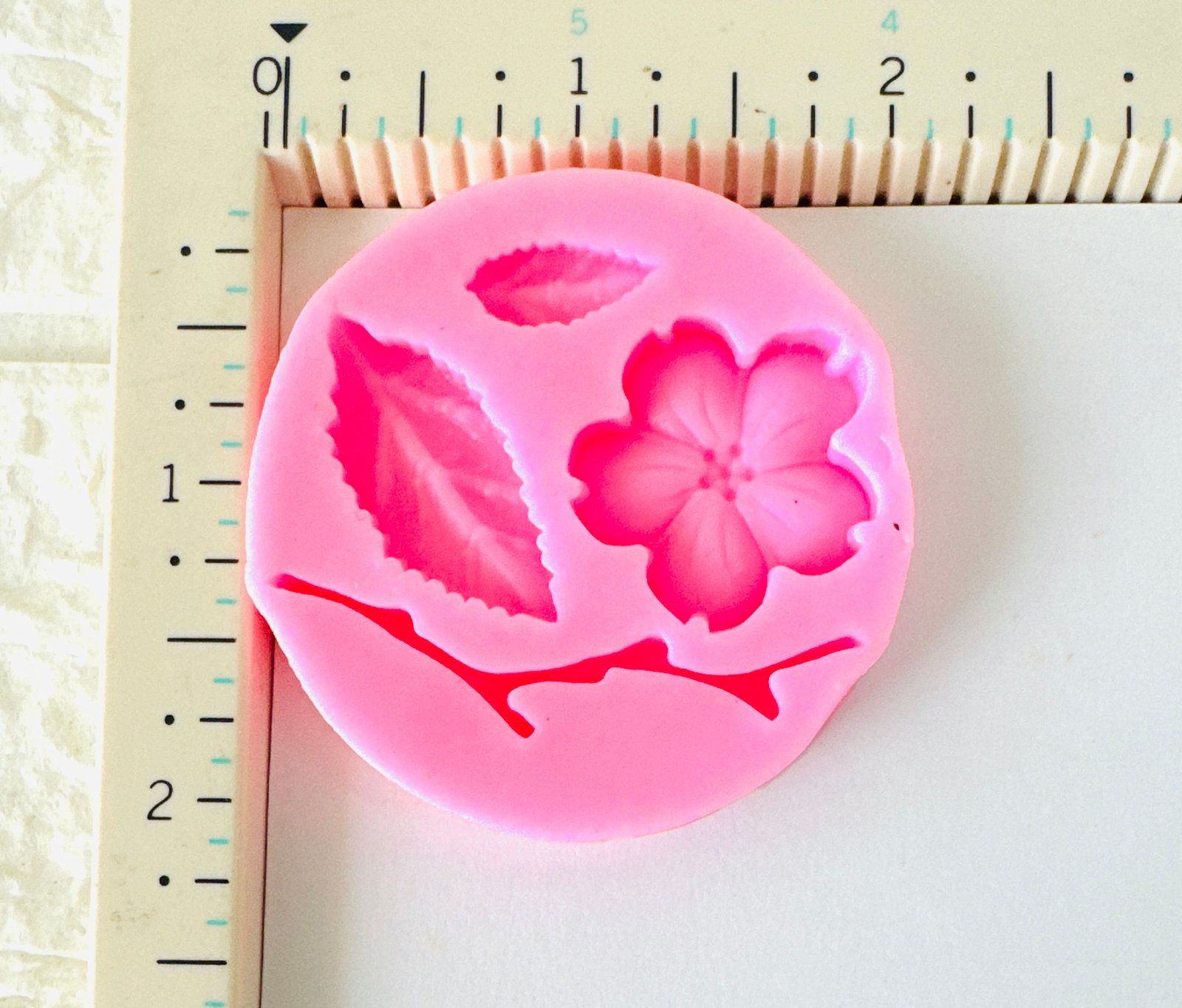 Floral & Leaf Combo Silicone Mould